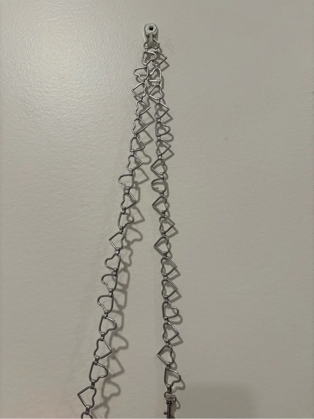 Heart Link Silver Chain Belt